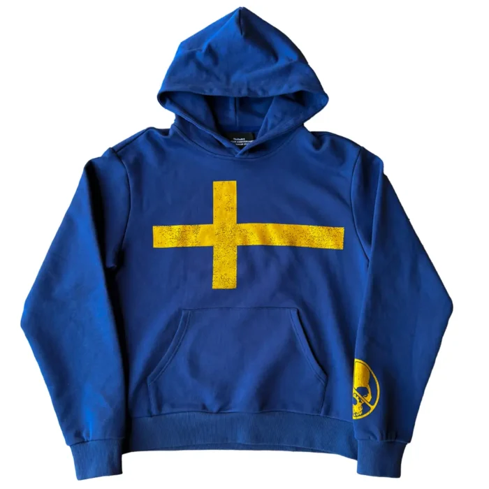 Peaceinwar Sweden Hoodie Navy Blue