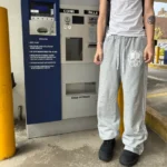 Peaceinwar Skull Sweatpants Grey (1)